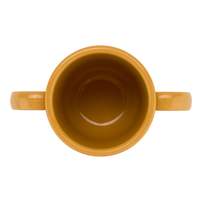Tasse en plastique GET sans BPA à deux poignées, 8 onces (ensemble de 12), Jaune