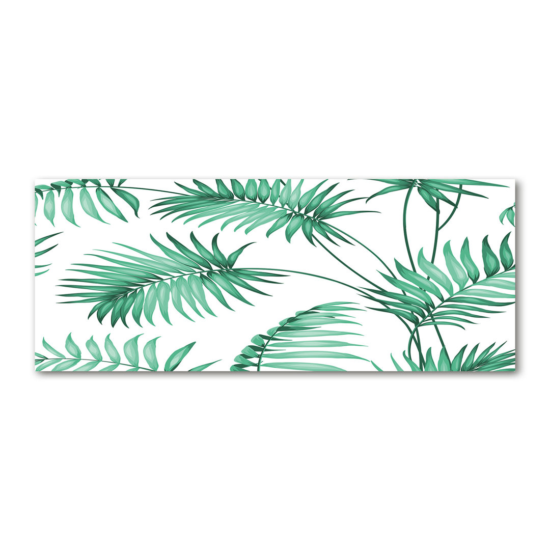 Glasbild Tropical Leaves