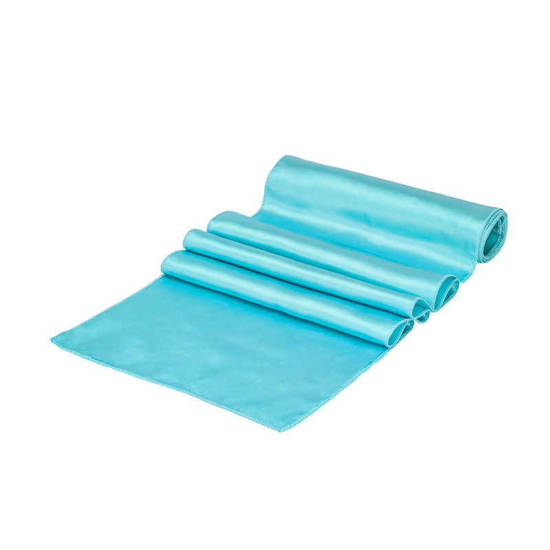Chemin de table de 12 pi x 108 po Tek, Bleu sarcelle, 1
