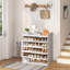 Warm white MDF shoe cabinet-1741912952-1741912955