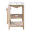 Meuble-lavabo simple autoportant de 20 po avec comptoir en céramique, charnières Soft-Clsoe et tablette ouverte
