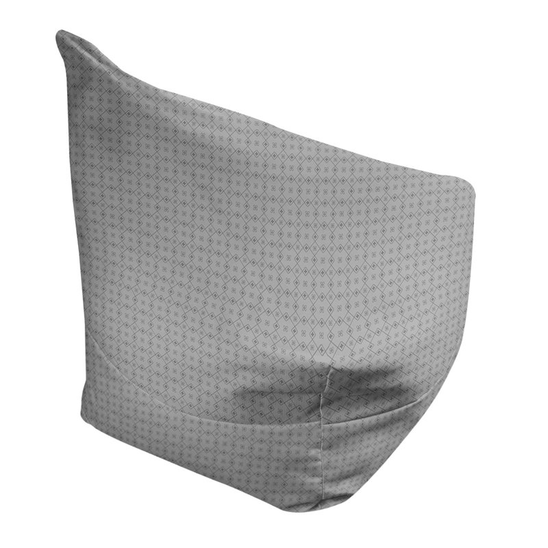 Sac de pois Kitterman, H 38 po x L 42 po x P 29 po, Pouf fauteuil, Gris