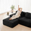 Canapé modulaire en forme de L de 117 pouces avec siège profond, repose-pieds mobile et capitonné pour une vie confortable-1276013605-1276015580
