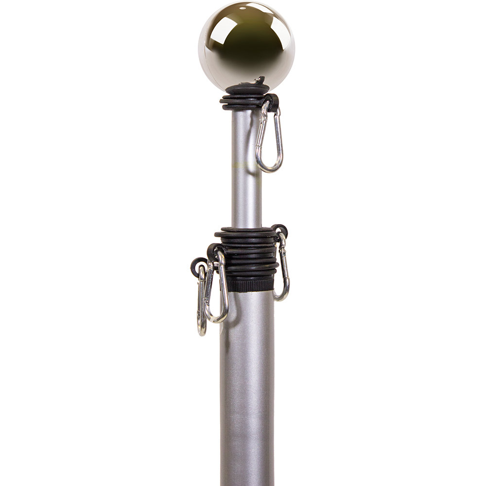 Arlmont & Co. Wolcott Plastic Adjustable Telescoping Flagpole & Reviews