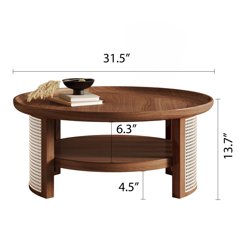 Cesio Single Coffee Table, Dark Oak
