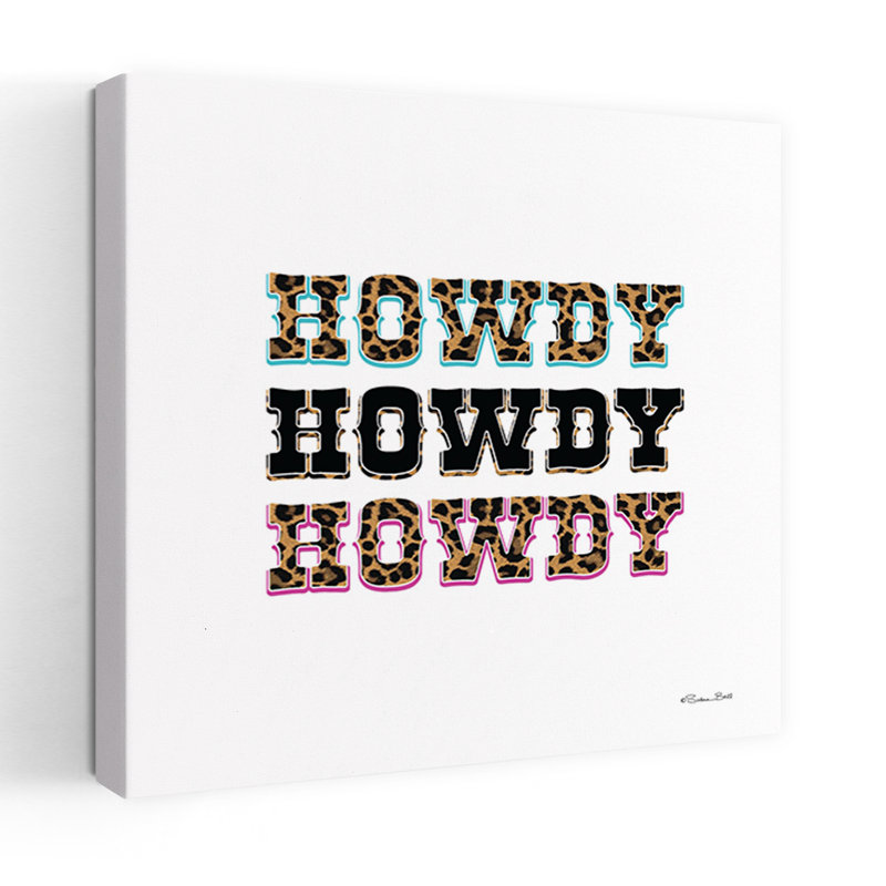 Howdy, art contemporain abstrait, H 24 po x l 24 po