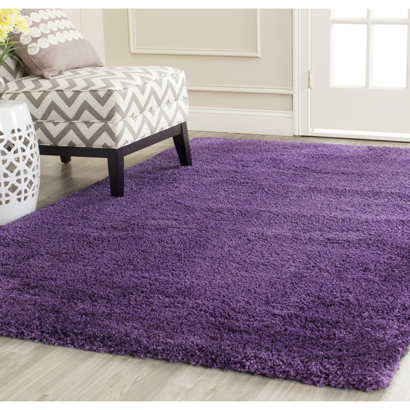Bertle Milan Shag Performance Solid Color Rug, Runner 2' x 4'