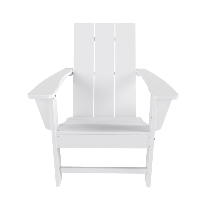 Chaise Adirondack pliante en plastique PEHD Joubert, Blanc