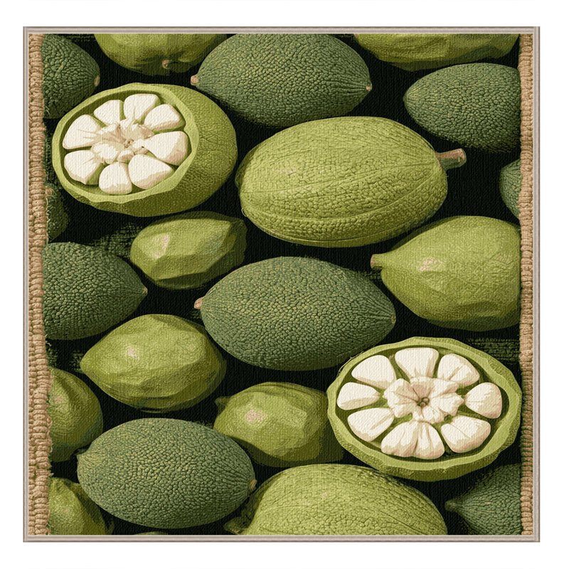  Tapis lavable Cherimoya, Carré 4 pi