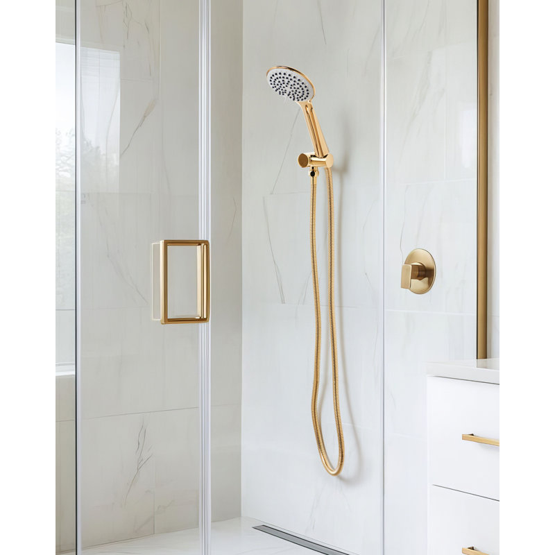 Shower Head and Hose Kit TARMA, Gold