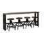 Ensemble bistro et tabouret 4 personnes Kerome-102385264