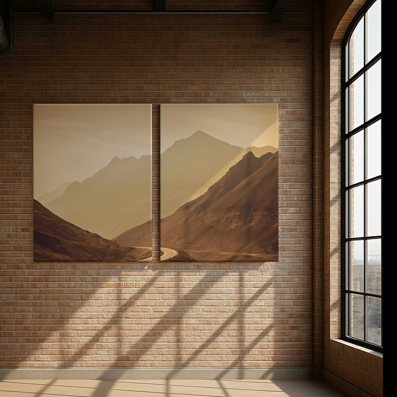Impression sur toile Peaceful Mountain Drive II, Toile tendue, H 12 po x l 18 po x P 1,25 po, 1