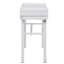 Meuble-lavabo blanc avec tiroir en métal blanc