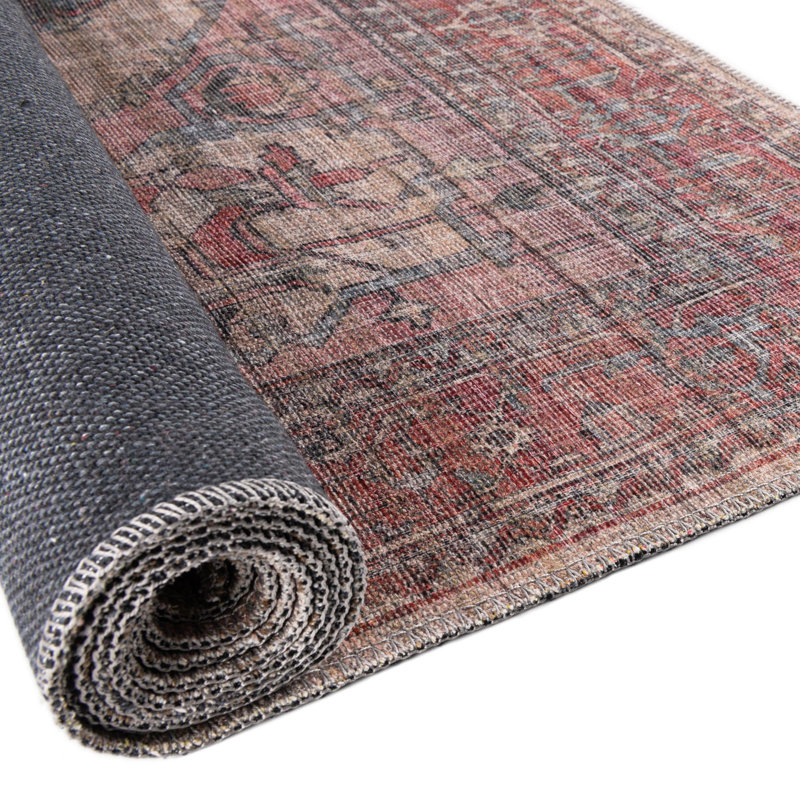 Haag Chenille Floral Indoor Rug, Square 5'3"
