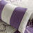 Printed Cotton Sateen Comforter Set Taupe Grey/Purple Cal King