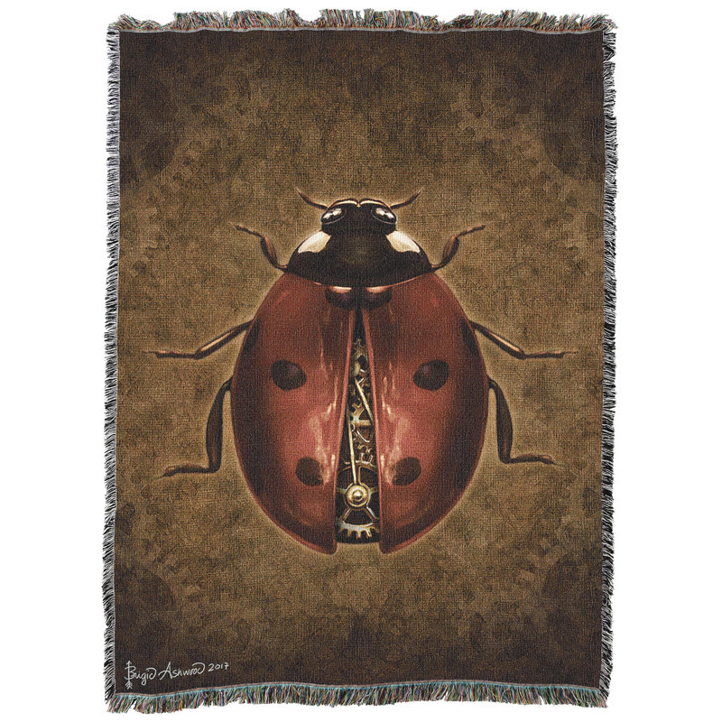 Couverture coccinelle Pure Country Weavers par Brigid Ashwood - Fabriqué aux États-Unis (72 x 54)