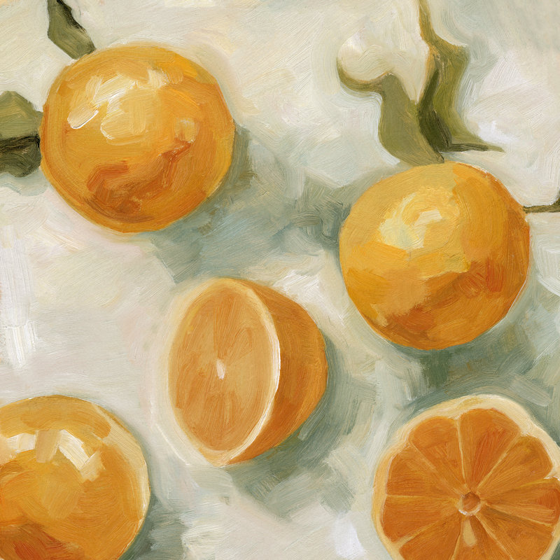 Fresh Citrus IV by Emma Scarvey - Wrapped Canvas Painting, 30cm H x 30cm W
