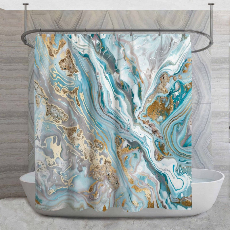 Devillere Shower Curtain, 73" H x 70" W