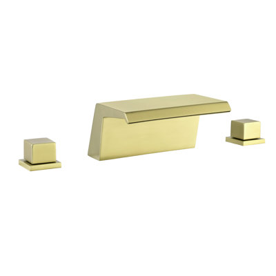 Widespread 2-handle Bathroom Faucet with Drain Assembly