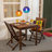 Eucalyptus Folding Bistro Chairs, Set of 2