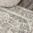 Keesha Bold Distressed Medallion Low-Pile Machine-Washable Green/Cream Rug-1505232328
