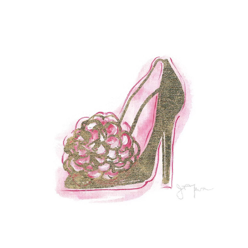 Golden Shoe II by Tava Studios - Gallery-Wrapped Canvas Giclée on Canvas, 30.48 cm H x 30.48 cm W, Canvas