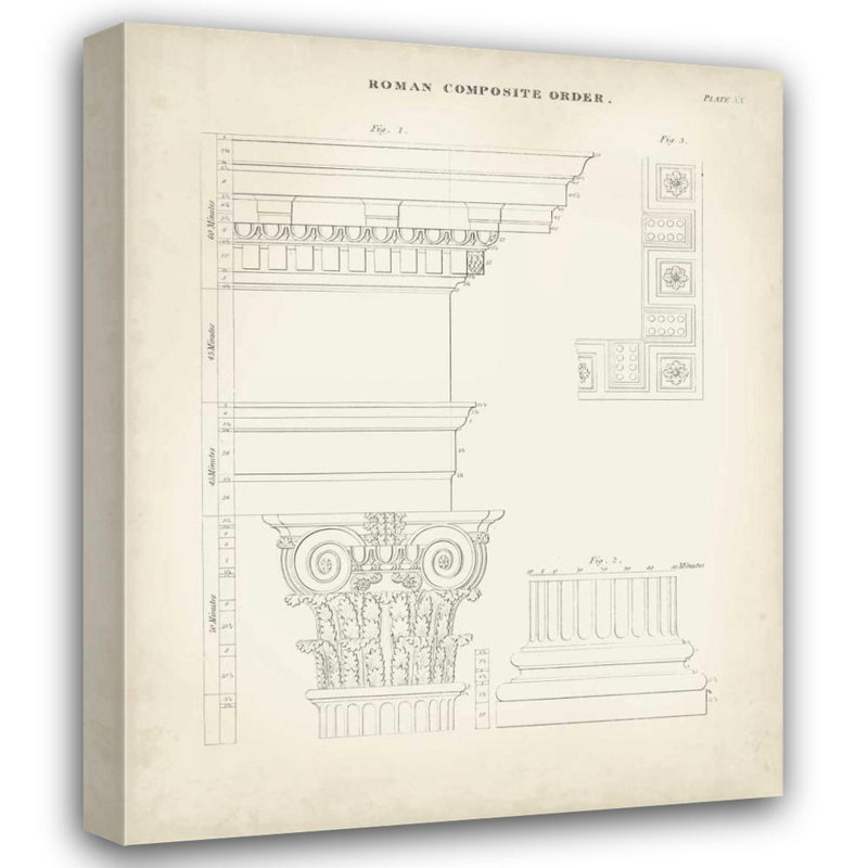 Art sur toile tendue par Trent Austin Design® Kelly, Thomas, titré: Architecture grecque et romaine IV