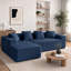 Modern Oversized 262cm Boneless Corner Sofa L-Shaped Corduroy Sofa With Storage Pockets-879638395-879638394