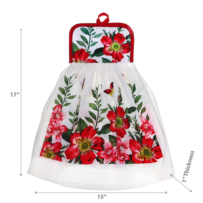 Ensemble de 2 essuie-mains à motif floral Casa Casa