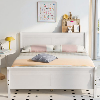 Classic Sturdy Comfort Wood Platform Bed