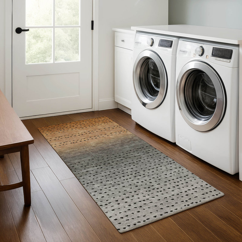 Premium Machine Washable Ansley Abstract Rug, Runner 2'3" x 7'6"