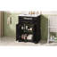 Meuble-lavabo 24 po avec lavabo en céramique intégré, armoire de salle de bain avec 2 portes, 1 tiroir basculant, meuble-lavabo simple pour petite et moyenne salle de bain, noir-525638459