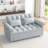 Loveseats Sofa Bed With Pull-Out Bed,Adjsutable Back-419333303