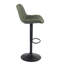 Swivel Bar Stools Modern Leather Upholstered Counter Stools for Kitchen Island, Adjustable Height Stools with Footrest for Home Bar-1305651187