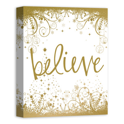 «Believe», impression sur toile