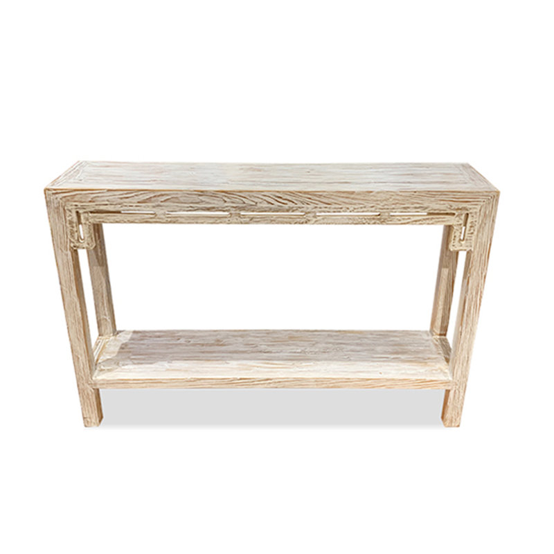 Console blanche à fond blanc