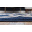 Tapis bleu marine à motif géométrique Cand-715818520