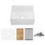 DeerValley 61cm L X 50cm W Single Basin Workstation Farmhouse Kitchen Sink With Accessories