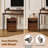 3-Drawer Solid Wood Nightstand with Pull-Out Shelf