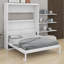 Lit escamotable robuste avec tablettes de rangement-2020025649