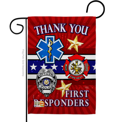 Double Sided 18.5'' H x 13'' W Polyester Independence Day Garden Flag
