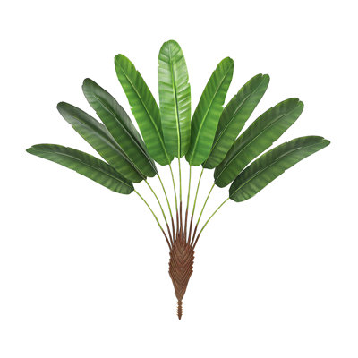 Véritable touche artificielle à feuilles de palmier