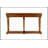 Garrison Oak Finish Console Table with Spacious Shelf and Mid-Post Support for Enhanced Stability and Storage