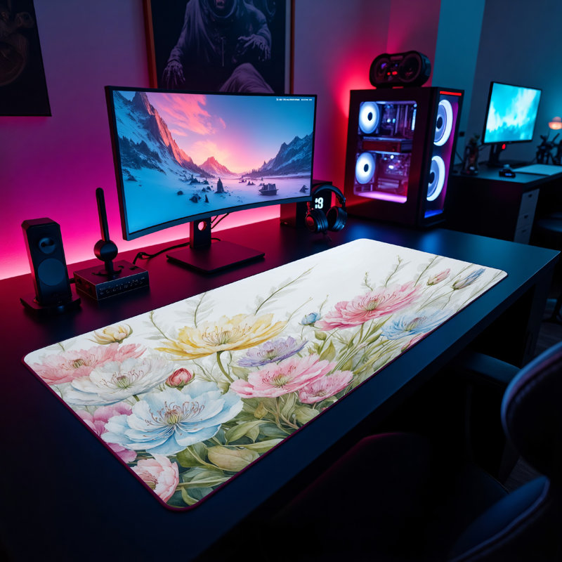 Polyester Desk Pad, 31.5x15.5