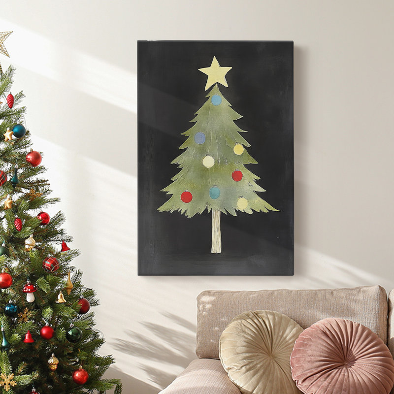 Art des Fêtes de Noël - Toile tendue avec châssis IV, H 27 po x l 18 po