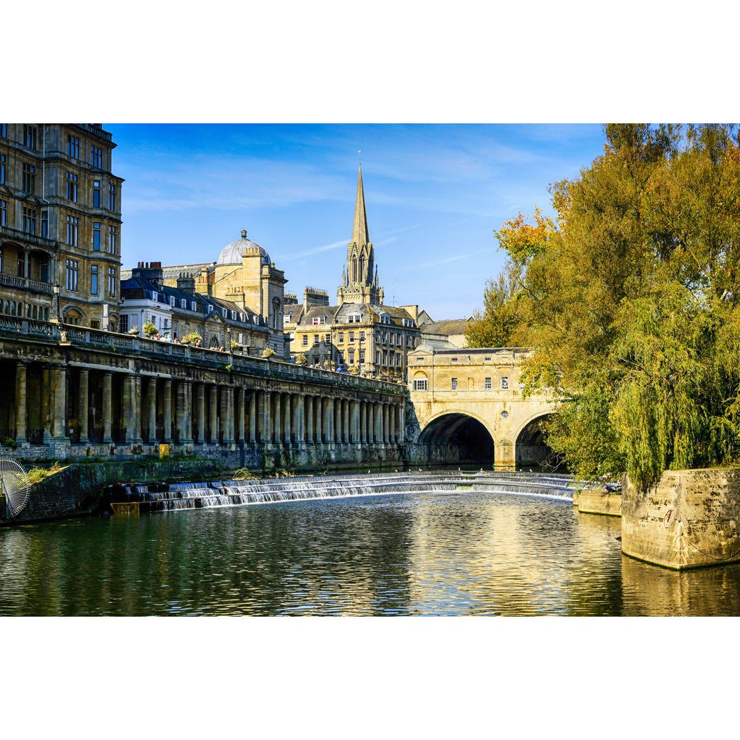 Fluss Avon in Bath von Csfotoimages - Leinwanddrucke