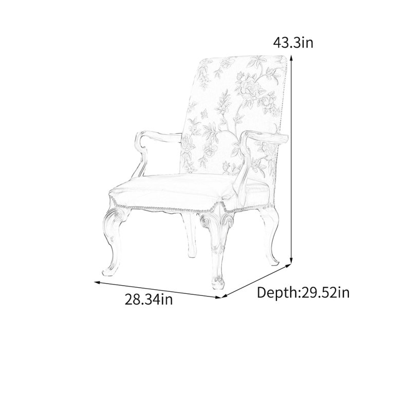 Elegant and retro-style casual chair