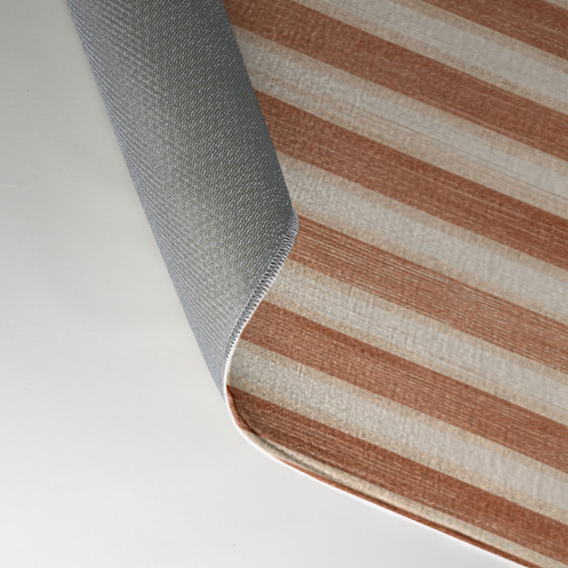 Tapis intérieur / extérieur beige HorizontalStripes, Rectangle 9 pi x 12 pi
