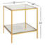 Kayce Glass End Table with Storage-91208822