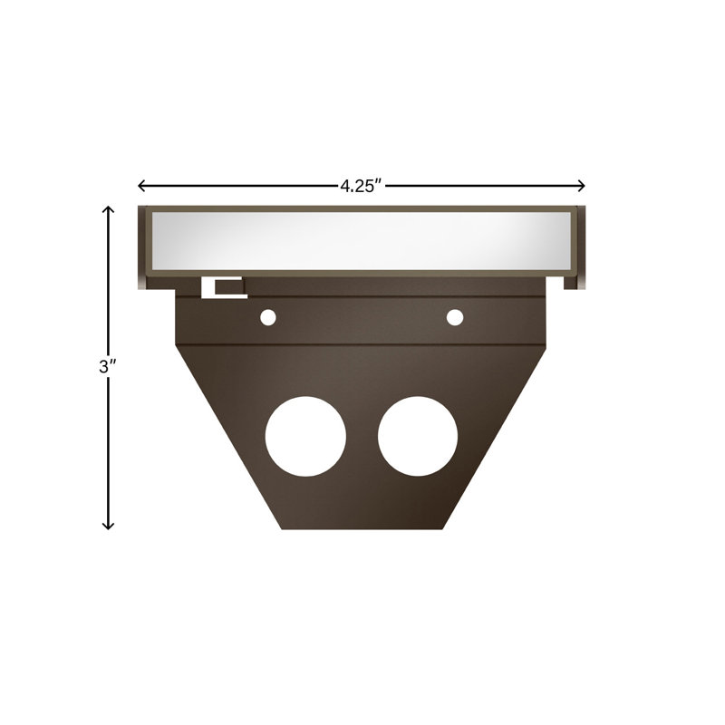 Bravo Matte Bronze Low Voltage Integrated LED Metal Step Light